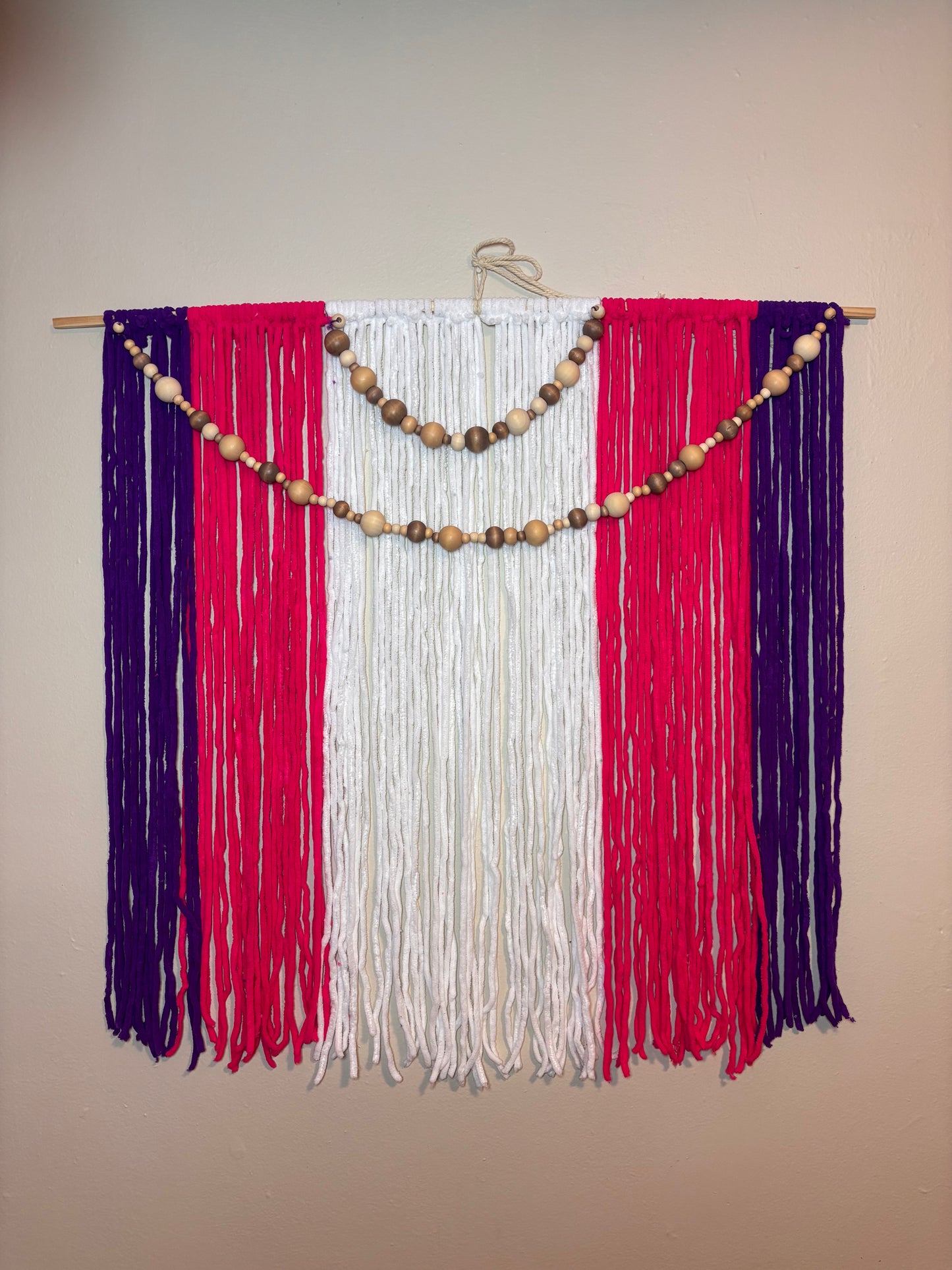 Beaded Horizon — Ethnic Macramé Wall Décor