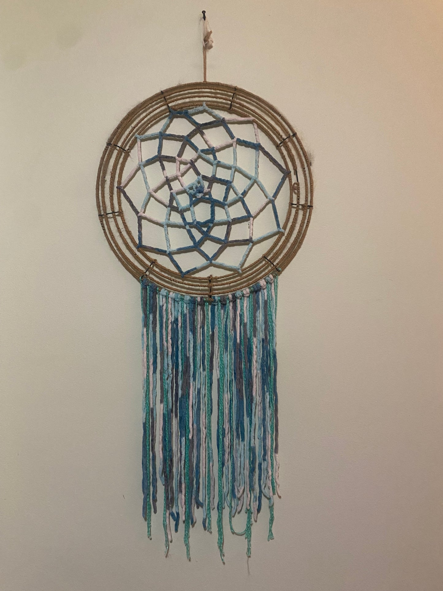 Blue and Green Martian Yonkz Dream Catcher