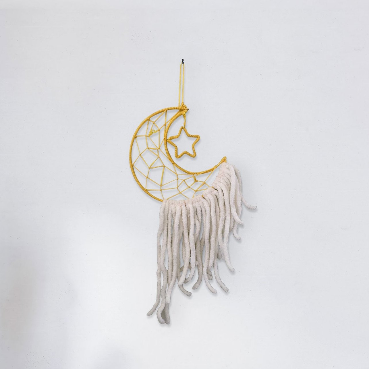 Moon and Star Yellow Dreamcatcher