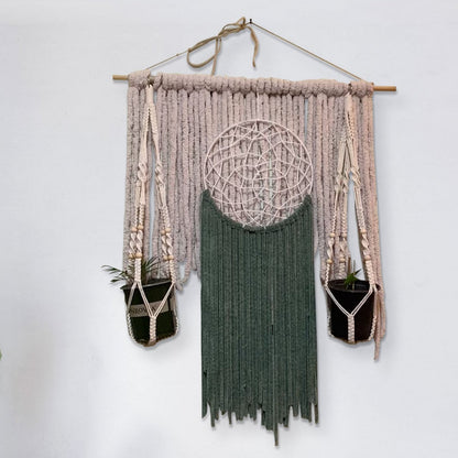 Macrame Wall Hanging with Dream Catcher by Martian Yonkz