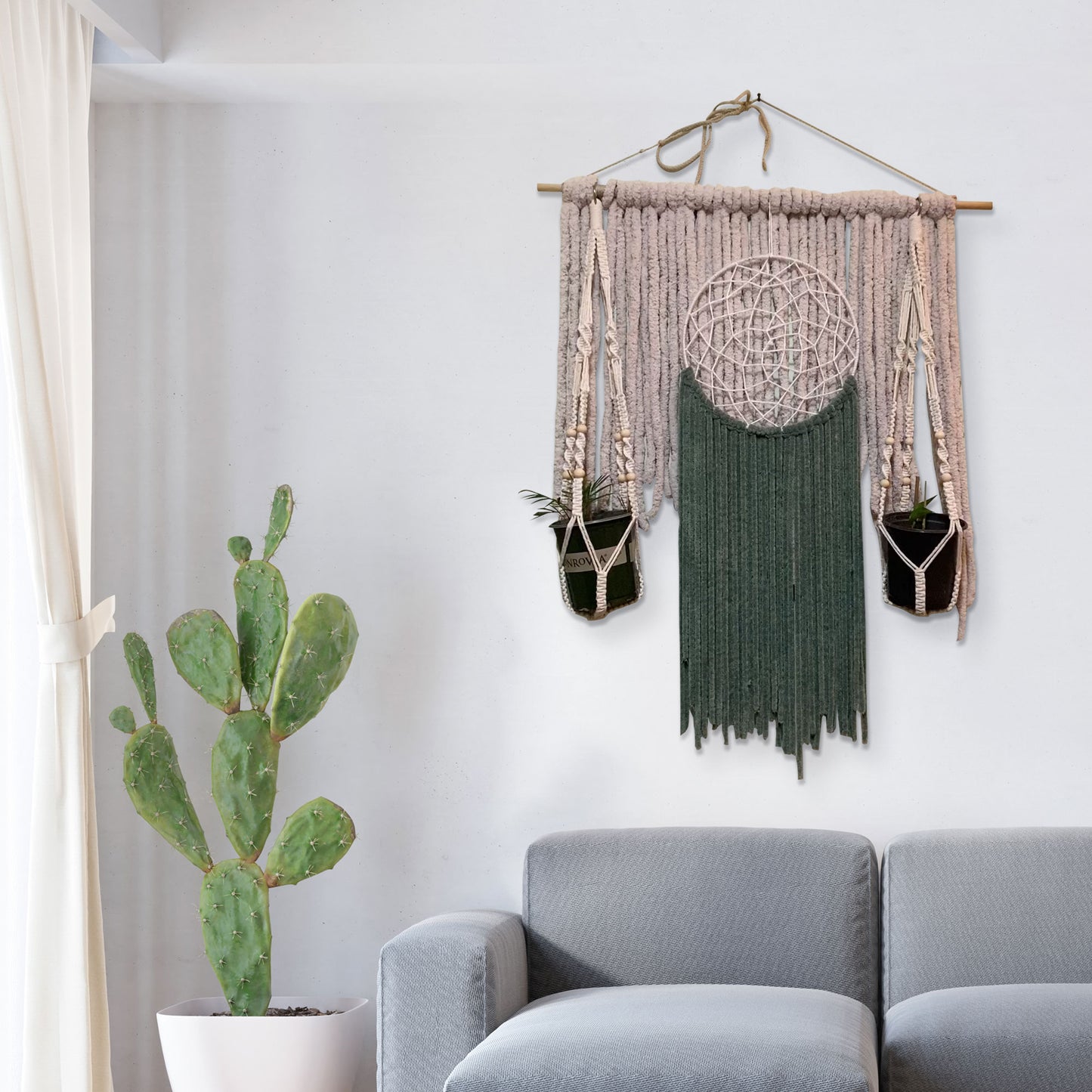 Macrame Wall Hanging with Dream Catcher by Martian Yonkz