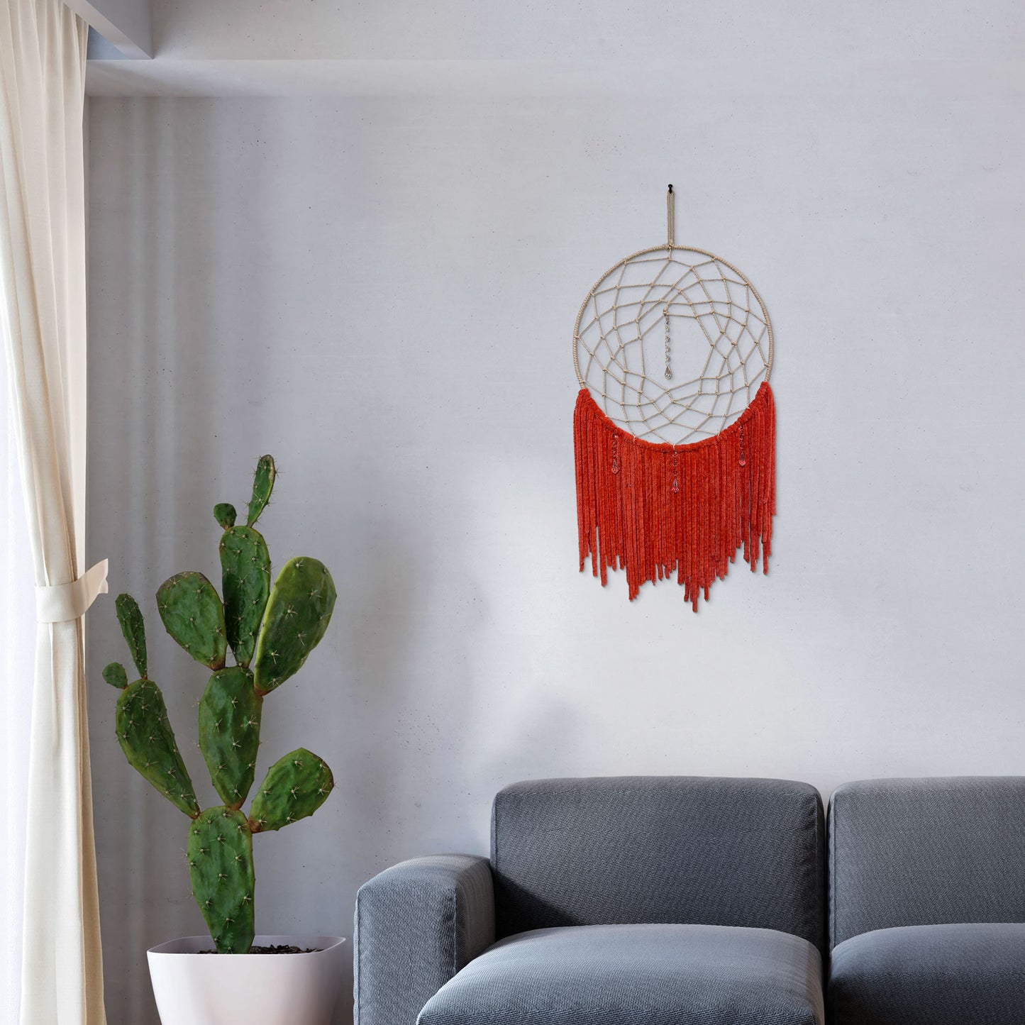 Red & White Martian Yonkz Dream Catcher