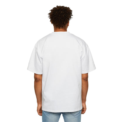 White Noise SoundWaves Men's Heavy Oversized Tee