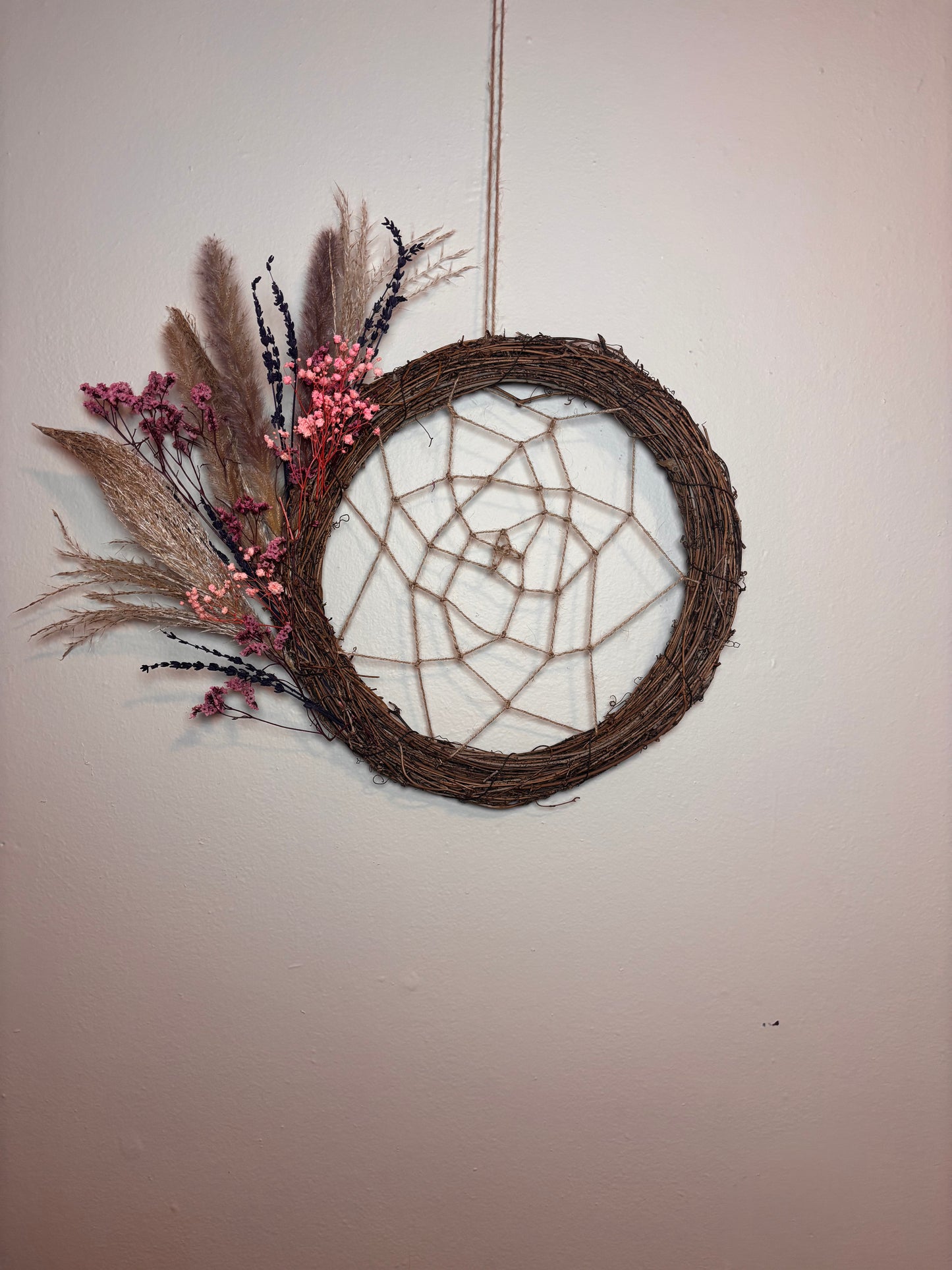 Dried Blooms — Rustic Boho Dreamcatcher