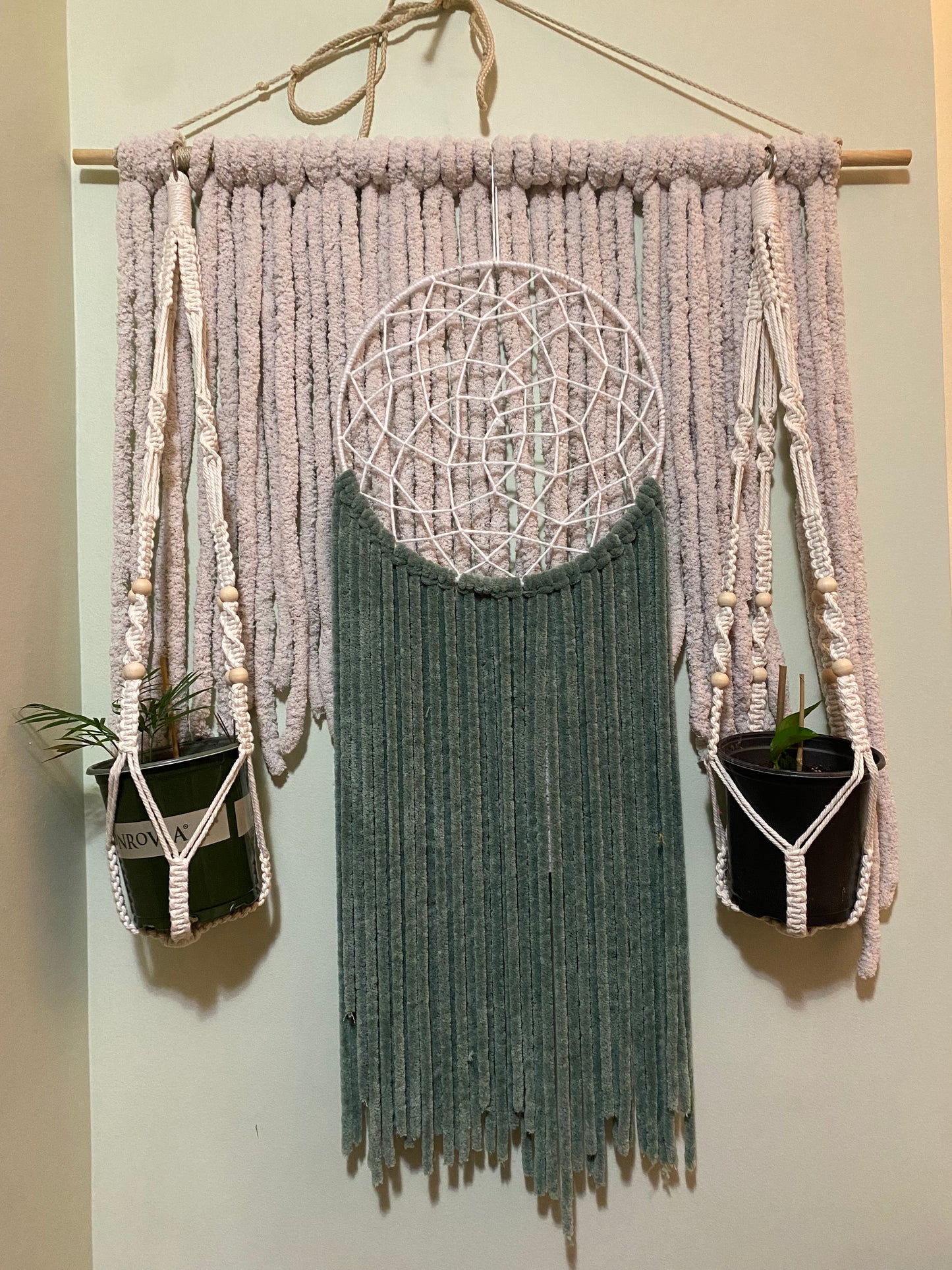 Macrame Wall Hanging with Dream Catcher by Martian Yonkz