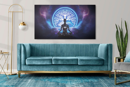 Aquarius Zodiac Wall Art [Blue]