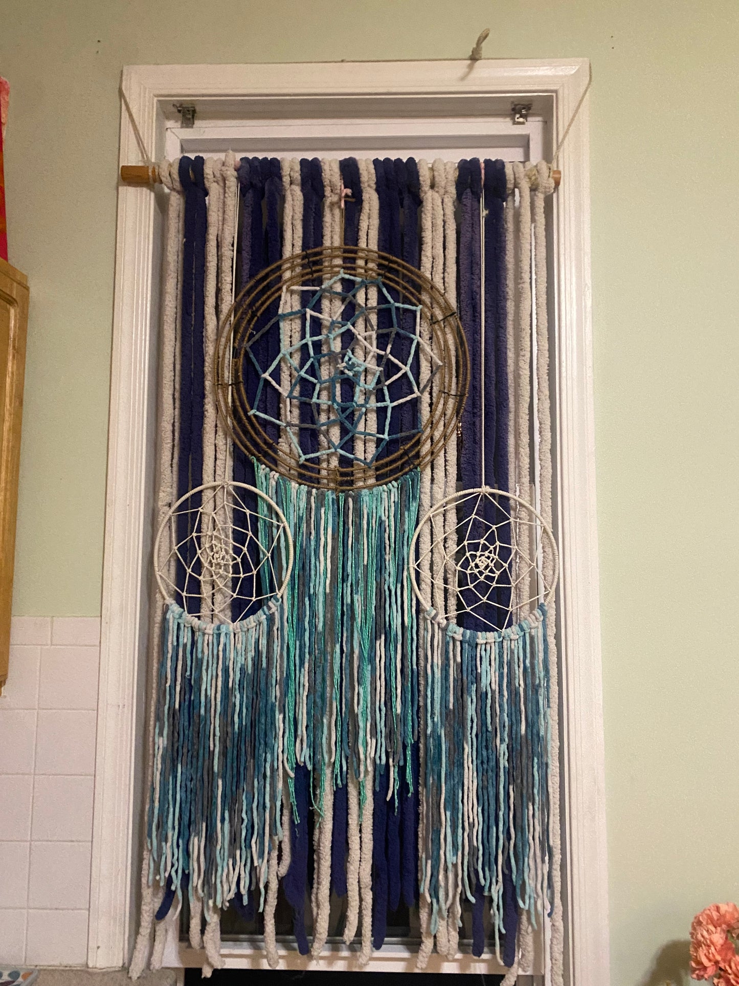 Sensational Triple Ring Dream Catcher Curtain By M.Y